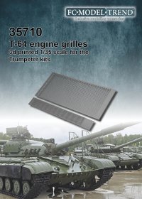 FC★MODEL[FC35710]1/35 T-64用エンジングリルセット（トランペッター用）