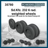 FC★MODEL[FC35780]1/35 Sd.kfz. 232 6 rad用タイヤセット（イタレリ・タミヤ用）
