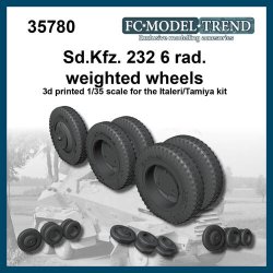 画像1: FC★MODEL[FC35780]1/35 Sd.kfz. 232 6 rad用タイヤセット（イタレリ・タミヤ用）