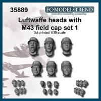 FC★MODEL[FC35889]1/35 ドイツ空軍M43規格帽装着ヘッドセット1