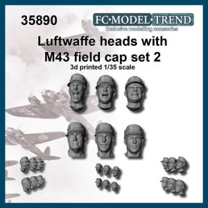 画像1: FC★MODEL[FC35890]1/35 ドイツ空軍M43規格帽装着ヘッドセット2 (1)