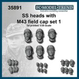 FC★MODEL[FC35891]1/35 ドイツSS親衛隊Ｍ43規格帽装着ヘッドセット1