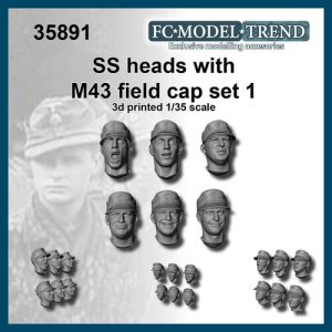 画像1: FC★MODEL[FC35891]1/35 ドイツSS親衛隊Ｍ43規格帽装着ヘッドセット1 (1)