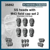 FC★MODEL[FC35892]1/35 ドイツSS親衛隊Ｍ43規格帽装着ヘッドセット2