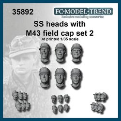 画像1: FC★MODEL[FC35892]1/35 ドイツSS親衛隊Ｍ43規格帽装着ヘッドセット2