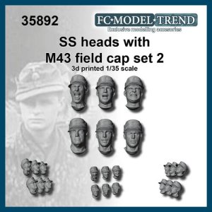 画像1: FC★MODEL[FC35892]1/35 ドイツSS親衛隊Ｍ43規格帽装着ヘッドセット2 (1)