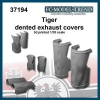 FC★MODEL[FC37194]Tiger, protectores de escapes abollados, escala 1/35.