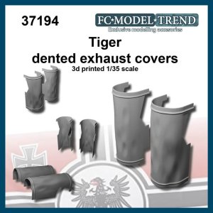 画像1: FC★MODEL[FC37194]Tiger, protectores de escapes abollados, escala 1/35. (1)