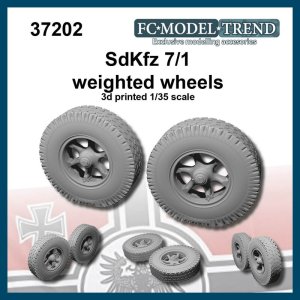 画像1: FC★MODEL[FC37202]SdKfz 7, ruedas con peso, escala 1/35. (1)