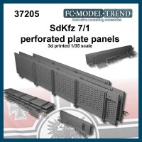 FC★MODEL[FC37205]SdKfz 7/1 paneles laterales perforados, escala 1/35.