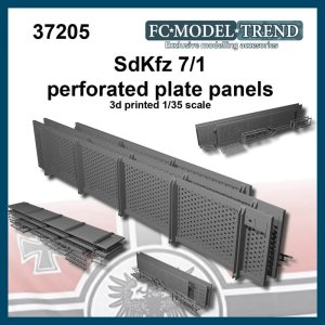 画像1: FC★MODEL[FC37205]SdKfz 7/1 paneles laterales perforados, escala 1/35. (1)