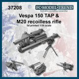 FC★MODEL[FC37208] Vespa 150 TAP & M20 recoilless rifle. Escala 1/35.