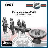 FC★MODEL[FC72668]1/72 WWII ドイツ 「庭園」フィギュア&アクセサリーセット(4体入)