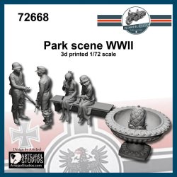 画像1: FC★MODEL[FC72668]1/72 WWII ドイツ 「庭園」フィギュア&アクセサリーセット(4体入)