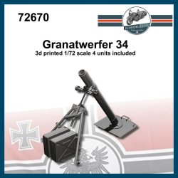 画像1: FC★MODEL[FC72670]1/72 WWII ドイツ 8cm GW34迫撃砲(4個入)