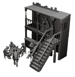 画像2: FC★MODEL[FC72682]1/72 19世紀 アメリカ 「マカロニ・ウェスタン」ジオラマセット(12体入)