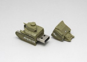 画像1: ファインモールド[95004]八九式中戦車甲型 USBメモリ(4)（アンツィオ模擬戦時） (1)