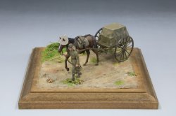 画像6: ファインモールド[FM60]1/35帝国陸軍 軍馬輸送隊セット 三九式輜重車 甲