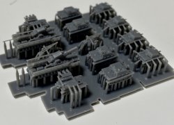 画像3: Fire Starter[FS-G6]1/700　ドイツ軍 戦車セット4　大口径砲車両