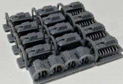 画像3: Fire Starter[FS-G7]1/700　ドイツ軍 戦車セット5　128ｍｍ