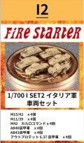 Fire Starter[FS-I2]1/700　イタリア軍　戦車セット2