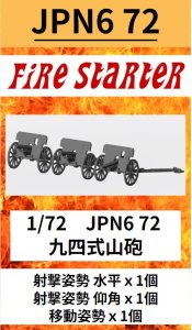 画像1: Fire Starter[FS-JPN6_72]1/72　九四式山砲 (1)