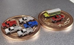 画像2: Fire Starter[FS-M17]1/700　アメリカンピックアップトラック セット