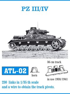 画像1: Friul Model[ATL-002]1/35 III号戦車 (A-G用)/IV号戦車 (A-D用) (1)