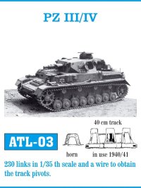 Friul Model[ATL-003]1/35 III号戦車 (H-J用)/IV号戦車(E用)*