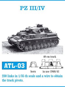 画像1: Friul Model[ATL-003]1/35 III号戦車 (H-J用)/IV号戦車(E用)* (1)