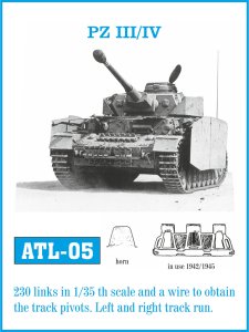 画像1: Friul Model[ATL-005]1/35 III号戦車 (H-K用)/IV号戦車 (F-J用) (1)