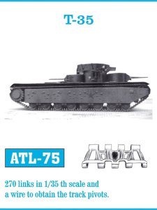 画像1: Friul Model[ATL-075]1/35 T-35* (1)