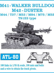 画像1: Friul Model[ATL-080]1/35 M41 ウォーカーブルドック / M42 ダスター / M44 / T37 / M53 / M84 / M75 / M52 (T91E3タイプ)* (1)