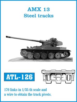 画像1: Friul Model[ATL-126]1/35 AMX-13　鋼製履帯*