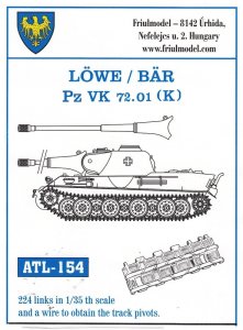画像1: Friul Model[ATL-154]1/35  レーヴェ/ベア/VK72.01(K)* (1)