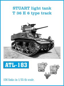 画像1: Friul Model[ATL-183]1/35 M3スチュアート軽戦車 T36E6型トラック (1)