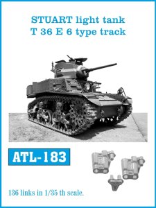 画像1: Friul Model[ATL-183]1/35 M3スチュアート軽戦車 T36E6型トラック* (1)
