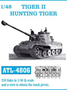 画像1: Friul Model[ATL-4806]1/48 WWII ドイツ ティーガーII重戦車/ヤークトティーガー駆逐戦車用履帯 (1)