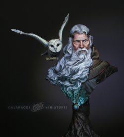 画像1: ガラパゴスミニチュア[GP-B001]1/10胸像 メッセンジャー ガラパゴスへの導き手