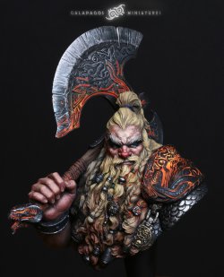 画像1: ガラパゴスミニチュア[GP-B004]1/10胸像 ヴォルカン・ロストブラッド 竜を切り裂く者