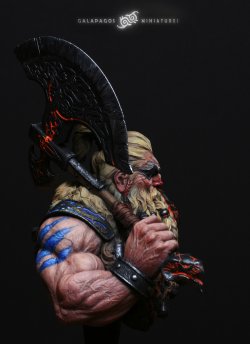 画像3: ガラパゴスミニチュア[GP-B004]1/10胸像 ヴォルカン・ロストブラッド 竜を切り裂く者