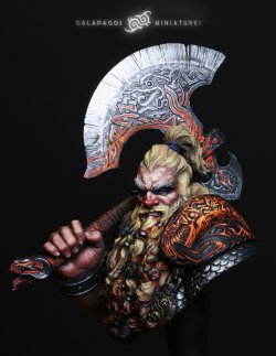 画像4: ガラパゴスミニチュア[GP-B004]1/10胸像 ヴォルカン・ロストブラッド 竜を切り裂く者