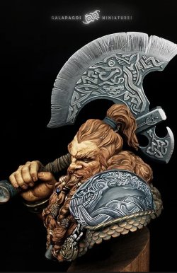 画像8: ガラパゴスミニチュア[GP-B004]1/10胸像 ヴォルカン・ロストブラッド 竜を切り裂く者