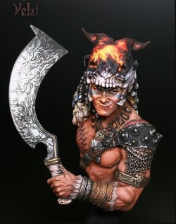 画像1: ガラパゴスミニチュア[GP-B007]1/10胸像 ヴェラフ ジグバ山で竜を狩る者