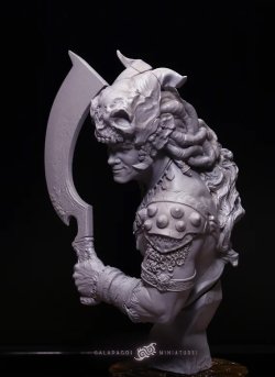 画像9: ガラパゴスミニチュア[GP-B007]1/10胸像 ヴェラフ ジグバ山で竜を狩る者