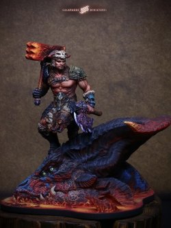 画像2: ガラパゴスミニチュア[GP-F01]1/24(75mm) グロゴス 5代目のストーンハンマー所有者