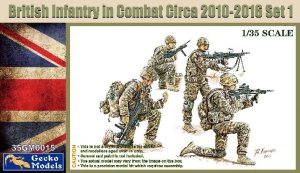 画像1: ゲッコー・モデル[GEC35GM0015]1/35 現用英軍歩兵 戦闘中 2010〜2016年頃 セット1(4体セット) (1)