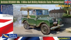 画像1: ゲッコー・モデル[GEC35GM0077]1/35 英国陸軍 FV18001 マークI80in 4x4 ユーティリティビークル(後期型) (1)