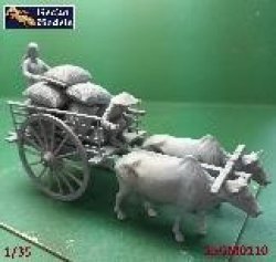 画像2: ゲッコー・モデル[GEC35GM0110]1/35 ベトナム 農民と牛車セット(1960年〜1970年代)