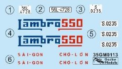 画像4: ゲッコー・モデル[GEC35GM0113]1/35 サイゴン ランブロ550 シャトル三輪自動車w/休憩中の運転手1960〜70年代（2両セット、フィギュア1体）